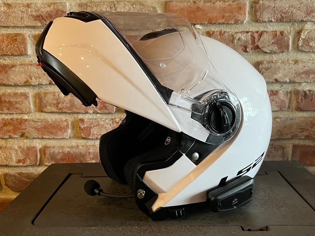 2 Moto systeemhelm LS2 met rijder-bijrijder intercom, Systeemhelm, Dames, L, Tweedehands