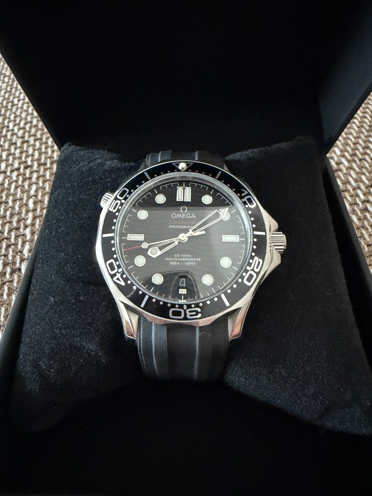Oméga Seamaster 300, Acier, Enlèvement, Omega, Synthétique