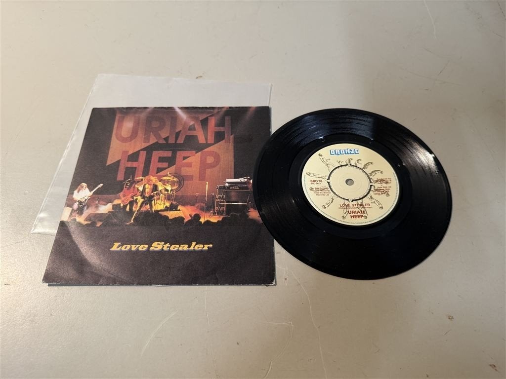 Uriah Heep - Love Stealer - Vinyl 7\", Cd's en Dvd's, Ophalen of Verzenden, Zo goed als nieuw