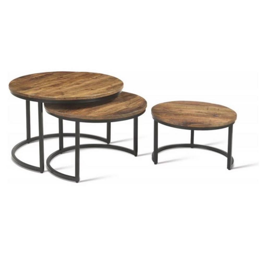 Salontafel, Enlèvement, Comme neuf, Rond, Bois