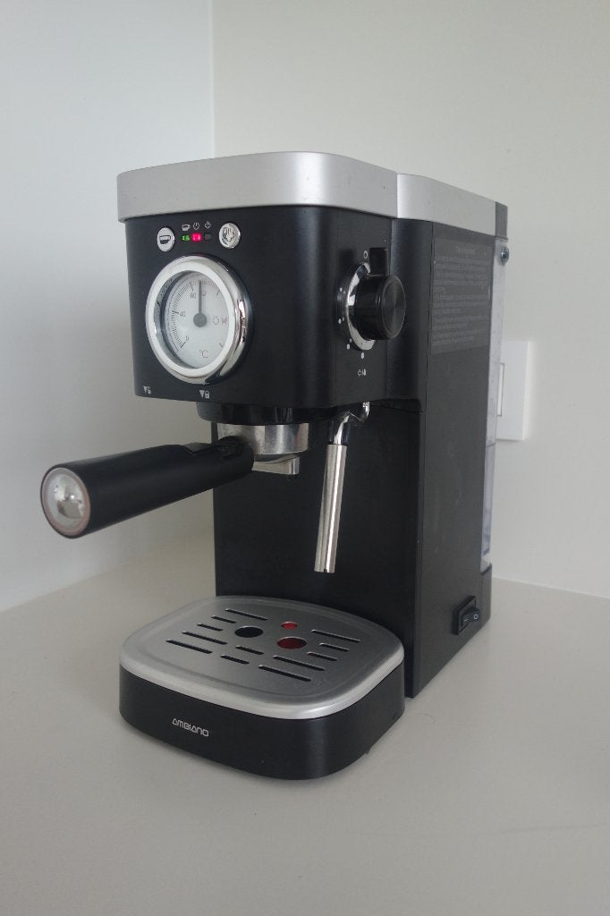 Espressomachine, Elektronische apparatuur, Espresso apparaat, Gemalen koffie, Zo goed als nieuw, 1 kopje