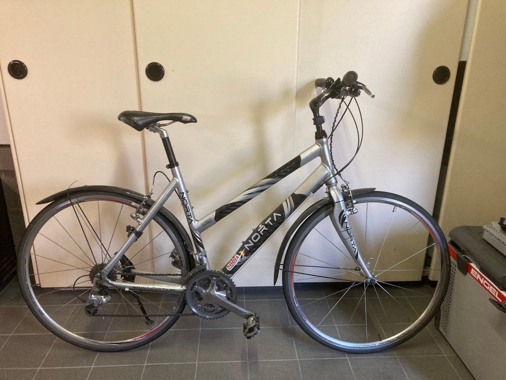 Norta Dames-sportfiets superlicht, 28 inch, Gebruikt, 10 tot 15 versnellingen, Velgrem