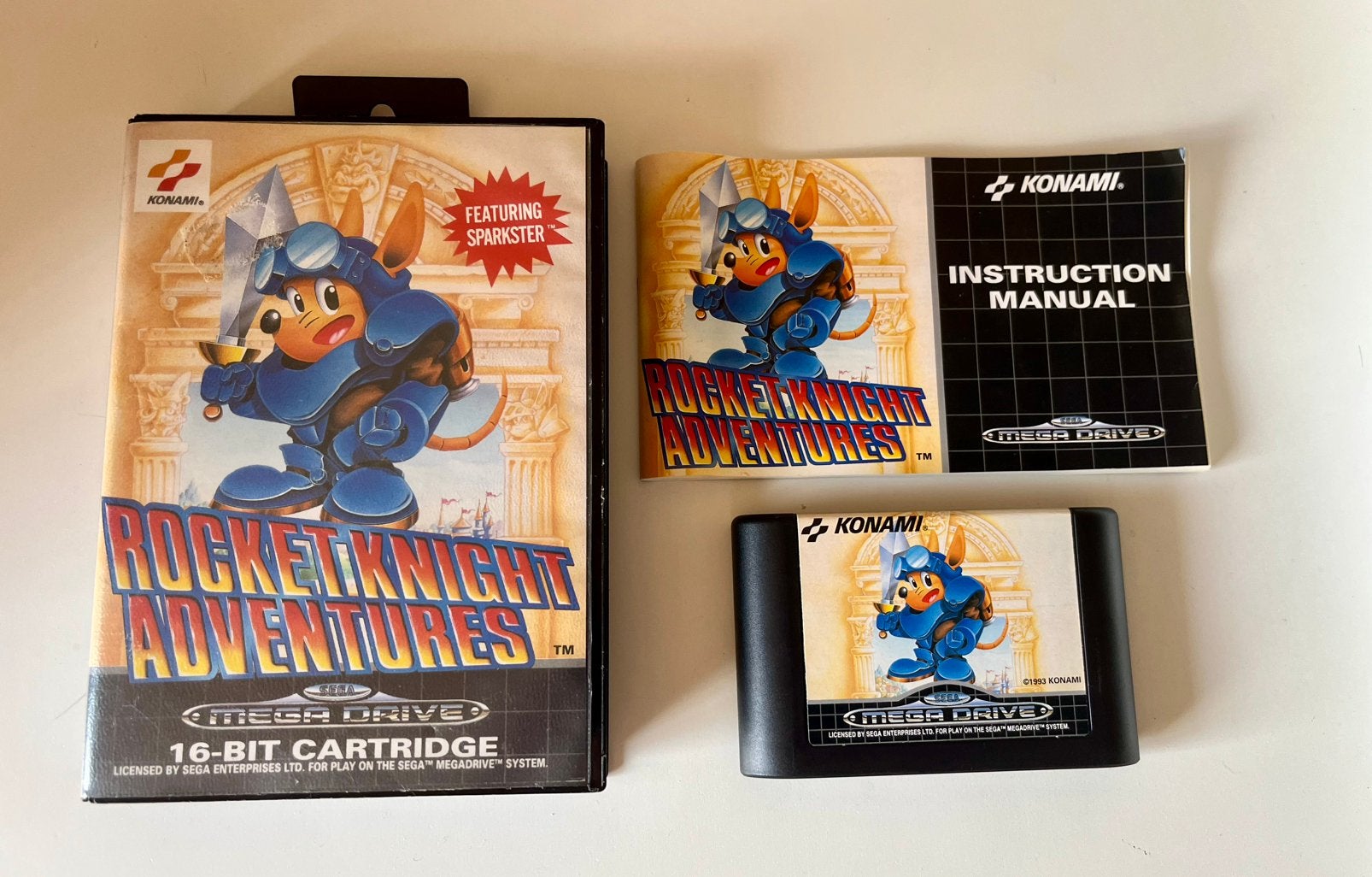 Rocket knight adventures, Ophalen, Zo goed als nieuw, Mega Drive