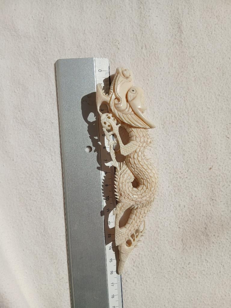 Antieke Chinese Draak - Ivoor, Ophalen of Verzenden