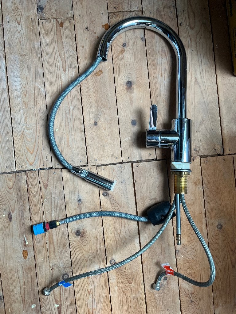 Grohe uittrekbare keukenkraan chroom, Huis en Inrichting, Overige typen, Ophalen of Verzenden, Gebruikt, Grohe