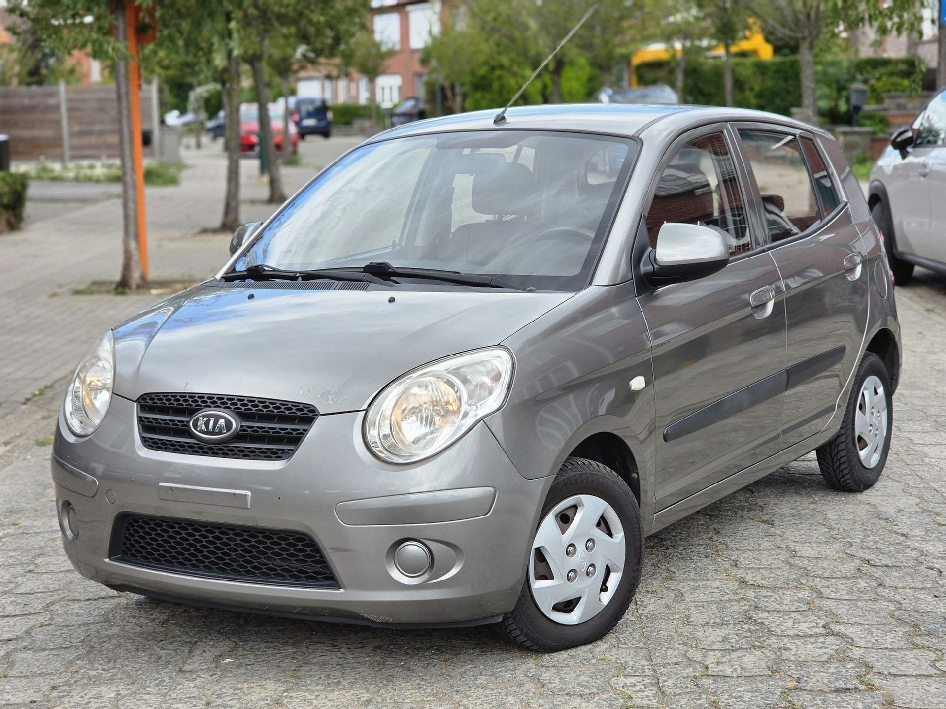 Kia Picanto 1.0i 12v 1E EIGENAAR / VOLLEDIGE ONDERHOUDSBOEKJ, Auto's, 4 zetels, Startonderbreker, Gebruikt, Zwart