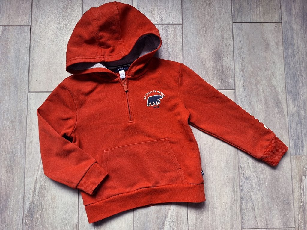 ★ M116 - Trui met kap Okaidi, Enfants & Bébés, Vêtements enfant | Taille 116, Garçon, Pull ou Veste, Utilisé, Okaïdi