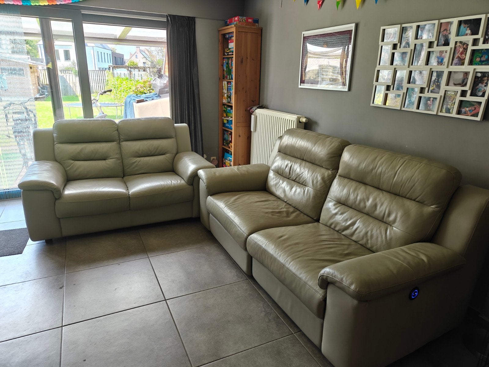 Chateau d'ax zetels/salon, Huis en Inrichting, Zetels | Complete zithoeken, Ophalen, Zo goed als nieuw, Leer, Beige