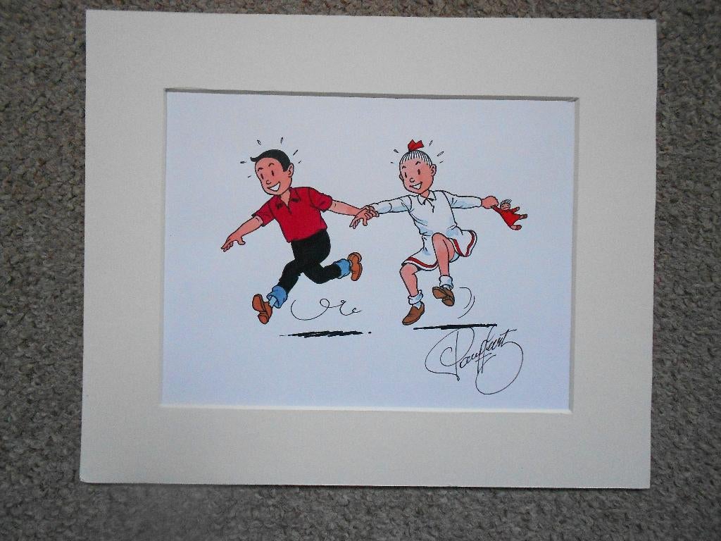 Suske en Wiske - originele ecoline tekening van Paul Geerts, Boeken, Ophalen of Verzenden, Nieuw, Paul Geerts