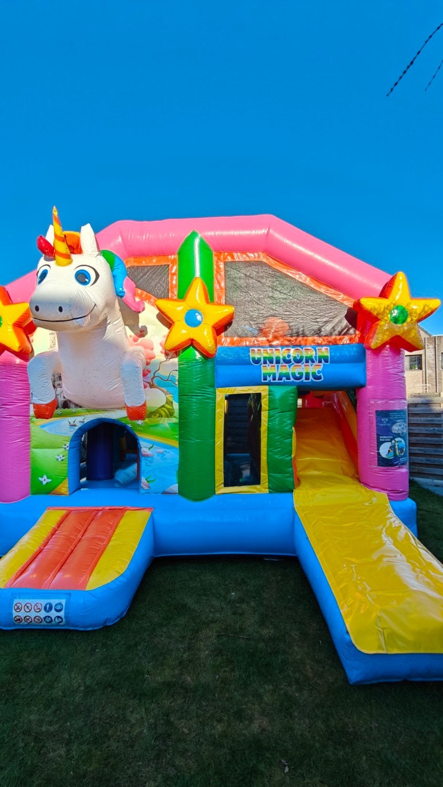 Springkasteel Unicorn jb-inflatable, Ophalen, Gebruikt