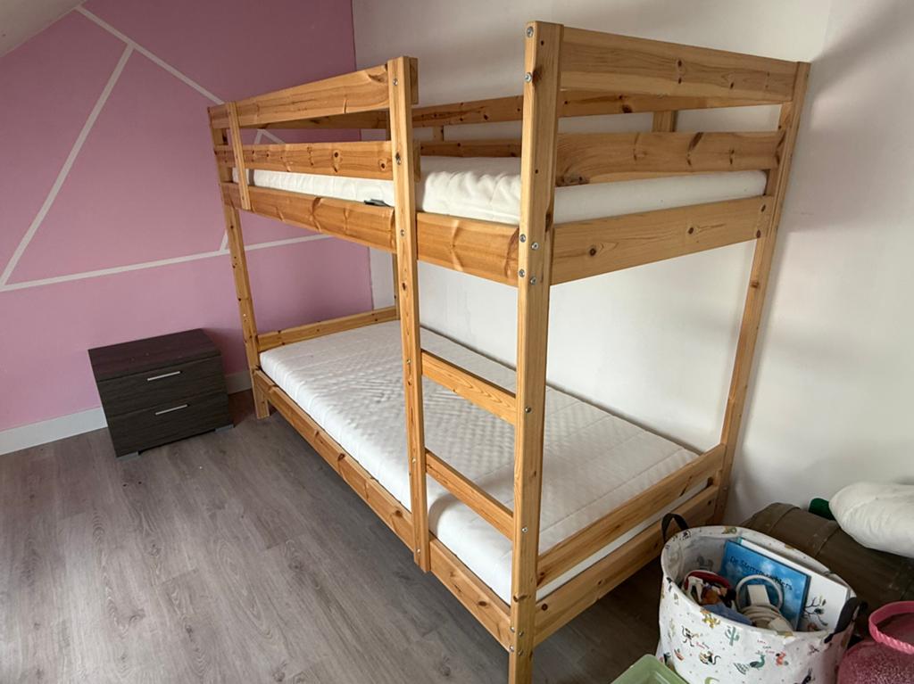 IKEA Stapelbed met matras, Ophalen, Gebruikt, Stapelbed