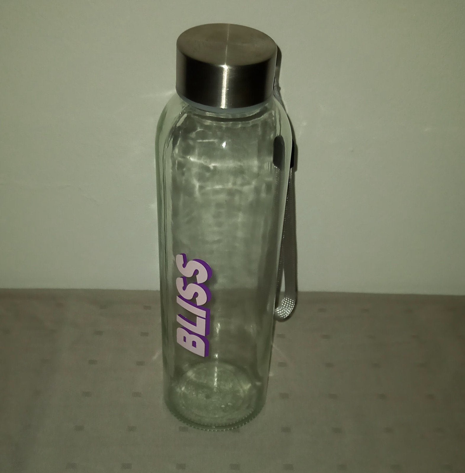 Glazen drinkfles Bliss., Enlèvement, Comme neuf