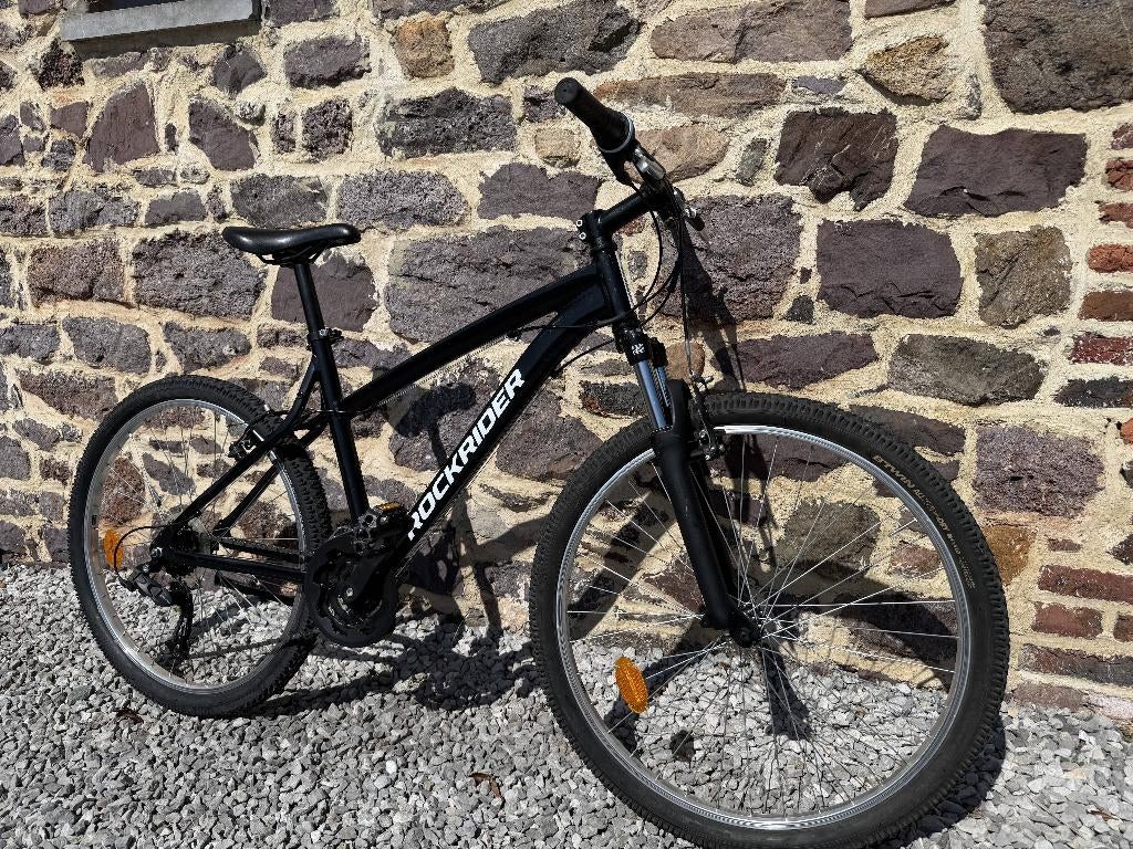 Vélo VTT quasi neuf enfant Rockrider ST50 noir, Ophalen, 20 inch of meer, Velgrem, Zo goed als nieuw