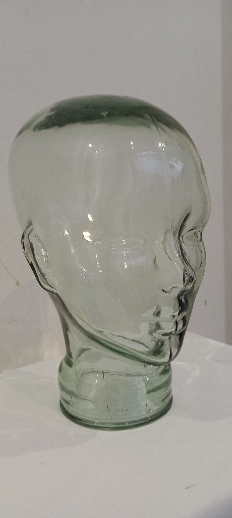 Tête en verre vintage années 70 - Déco, Enlèvement ou Envoi