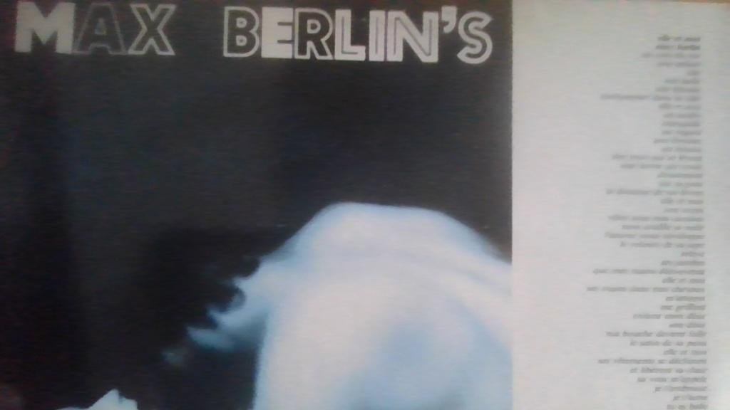 MAX BERLIN'S " ELLE ET MOI " ( US 1050 ), Cd's en Dvd's, Vinyl | Dance en House, Ophalen of Verzenden, Zo goed als nieuw, 12 inch