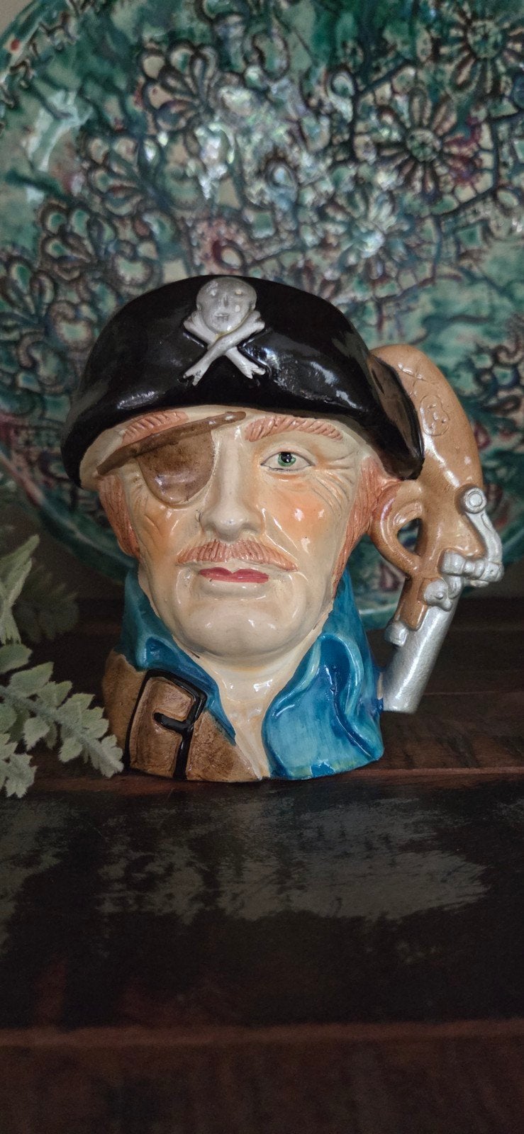 vintage mug/Toby Jug/piraat/mancave/bar, Ophalen of Verzenden