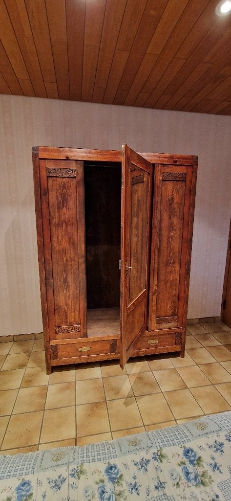 houten halkast, Ophalen