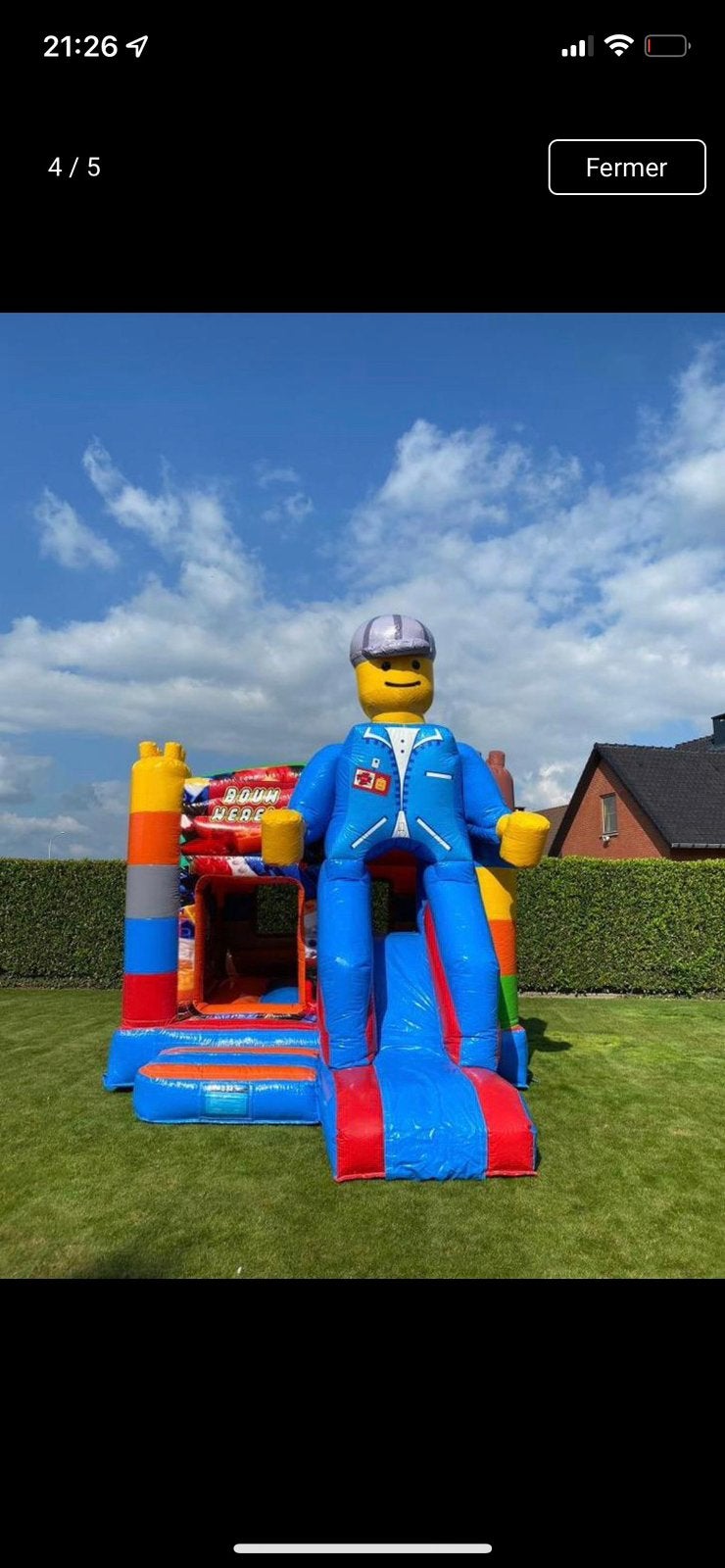 Chateau gonflable Lego, Hobby & Loisirs créatifs, Articles de fête | Location, Utilisé, Enlèvement