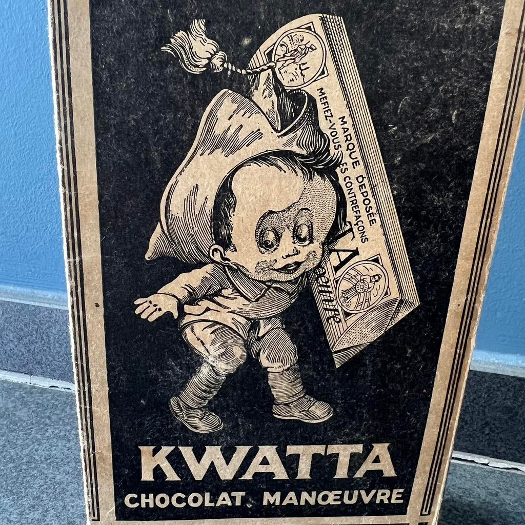 Ancien protège livre de bibliothèque - chocolat Kwatta, Enlèvement ou Envoi, Utilisé, Emballage