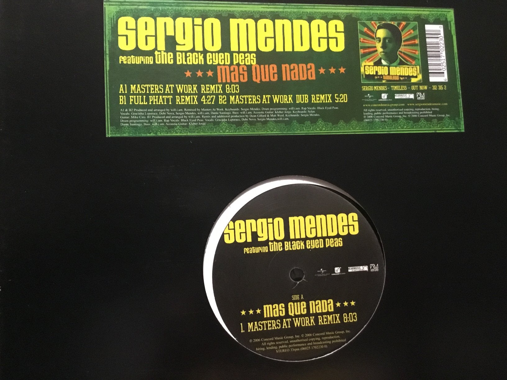 Sergio Mendes feat. The Black Eyed Peas. Mas Que Nada, Ophalen of Verzenden, Zo goed als nieuw