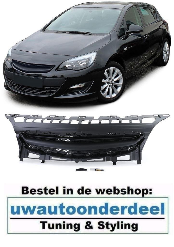 Embleemloze Sport Grill Honingraat Zwart Voor Opel Astra J 5, Envoi