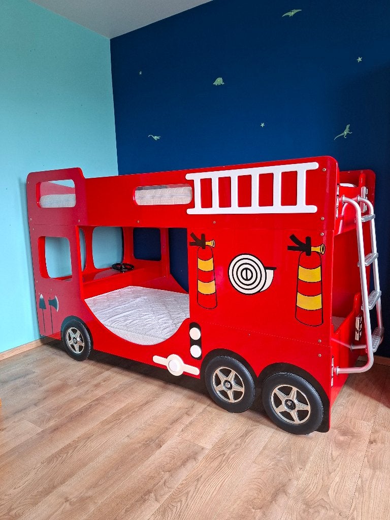 Stapelbed brandweer, Enfants & Bébés, Chambre d'enfant | Lits superposés & Lits mezzanines, Enlèvement, Utilisé, Lits superposés
