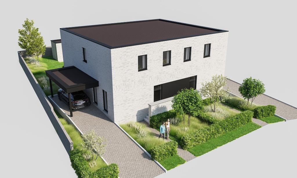 TE KOOP: nieuwbouw - 3 slk - Veeweidestraat 1A - Bree, 200 tot 500 m², Bree, Twee onder één kap, 168 m²