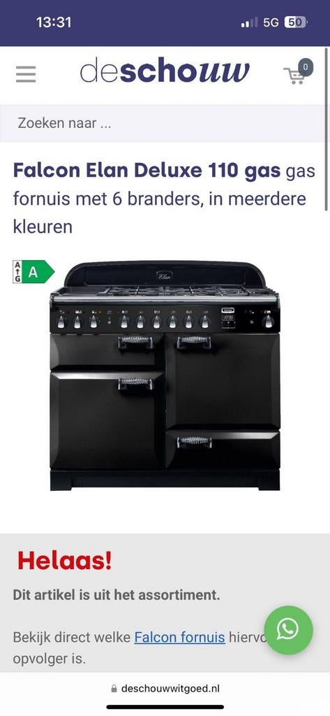 Oven falcon elan, Elektronische apparatuur, Fornuizen, Ophalen