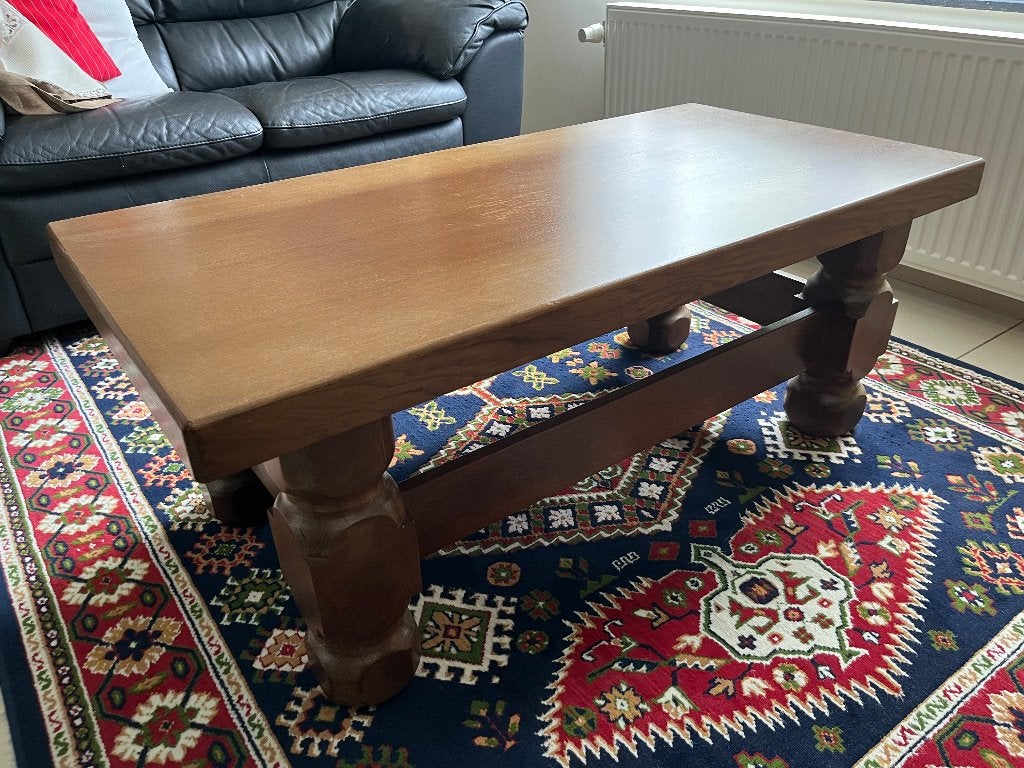Salontafel, Ophalen, Gebruikt, 100 tot 150 cm, Eikenhout