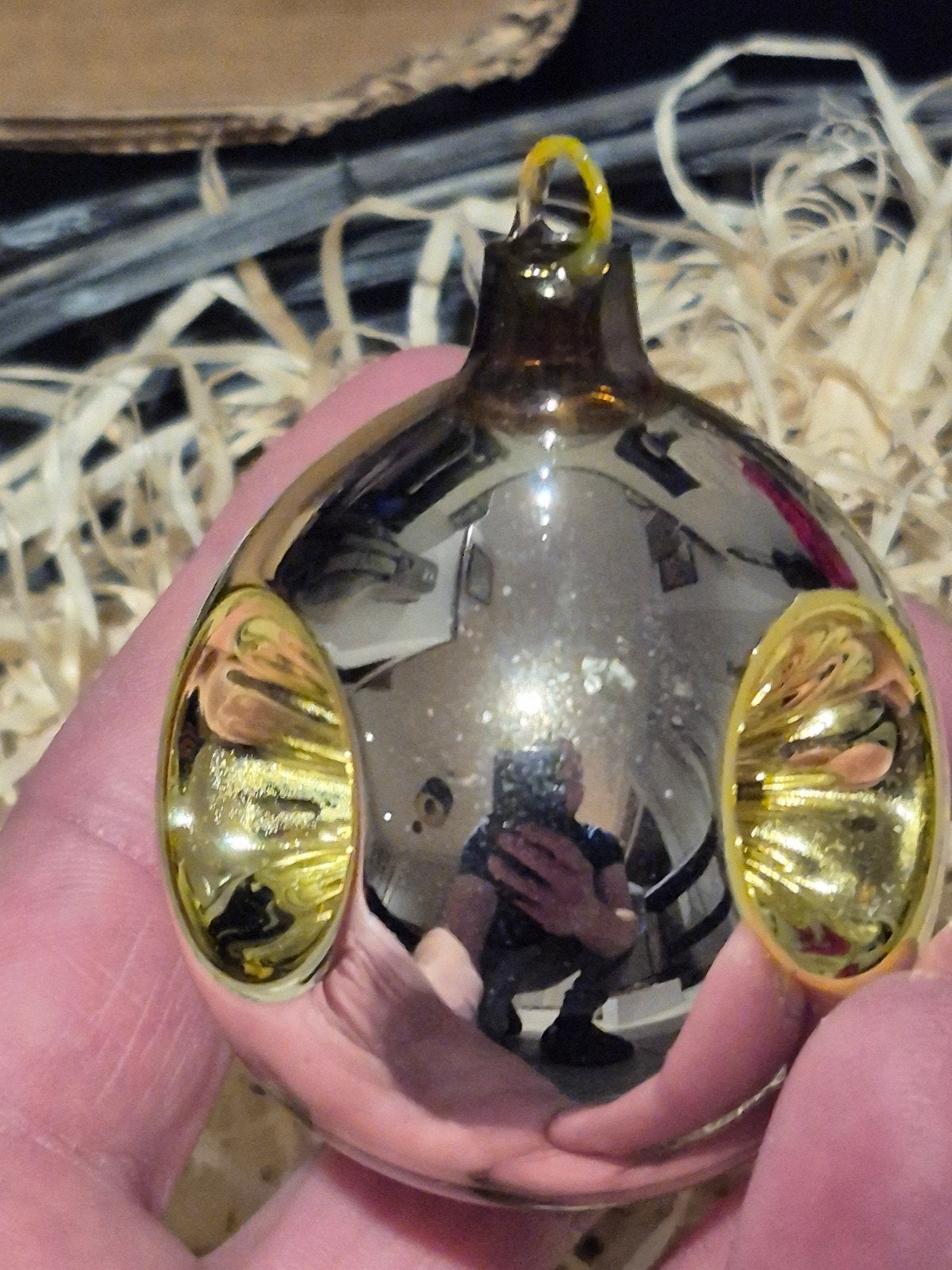 Ajeko drievoudige holle antieke kerstbal!
En een kerstbal, Ophalen of Verzenden, Zo goed als nieuw