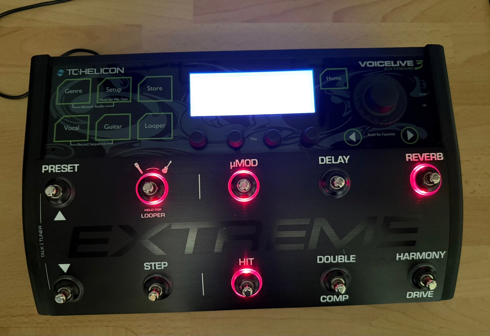TC Helicon VoiceLive 3 Extreme, Musique & Instruments, Enlèvement ou Envoi, Comme neuf, Reverb