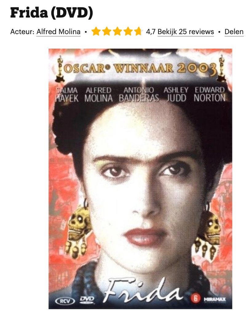 Onafhankelijke dvd/Frida/Julie Taymor (2002), Cd's en Dvd's, Dvd's | Filmhuis, Nederlands, Documentaire, Ophalen of Verzenden