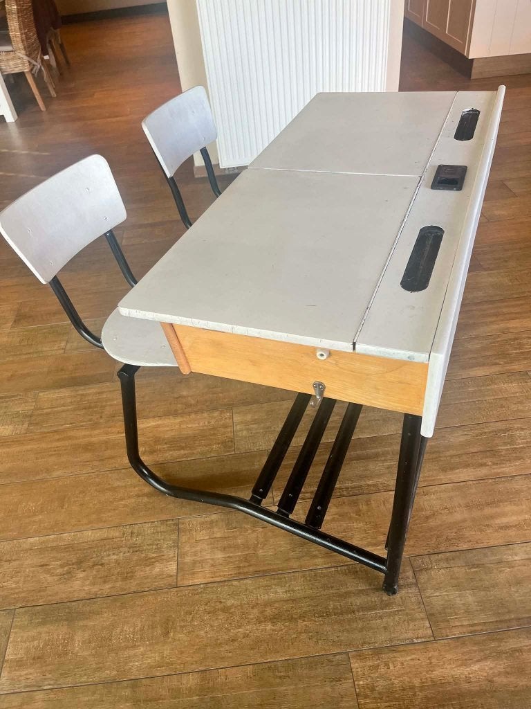 oud schoolbankje, Antiek en Kunst, Ophalen