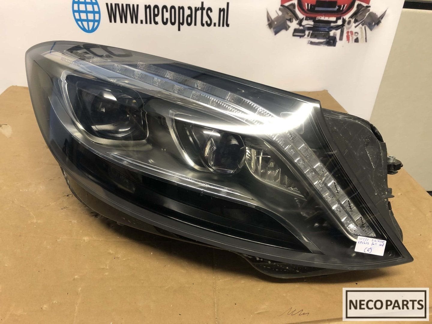 S klasse w222 Ils vol led koplamp rechts A2229061804, Gebruikt, -, Ophalen of Verzenden, -