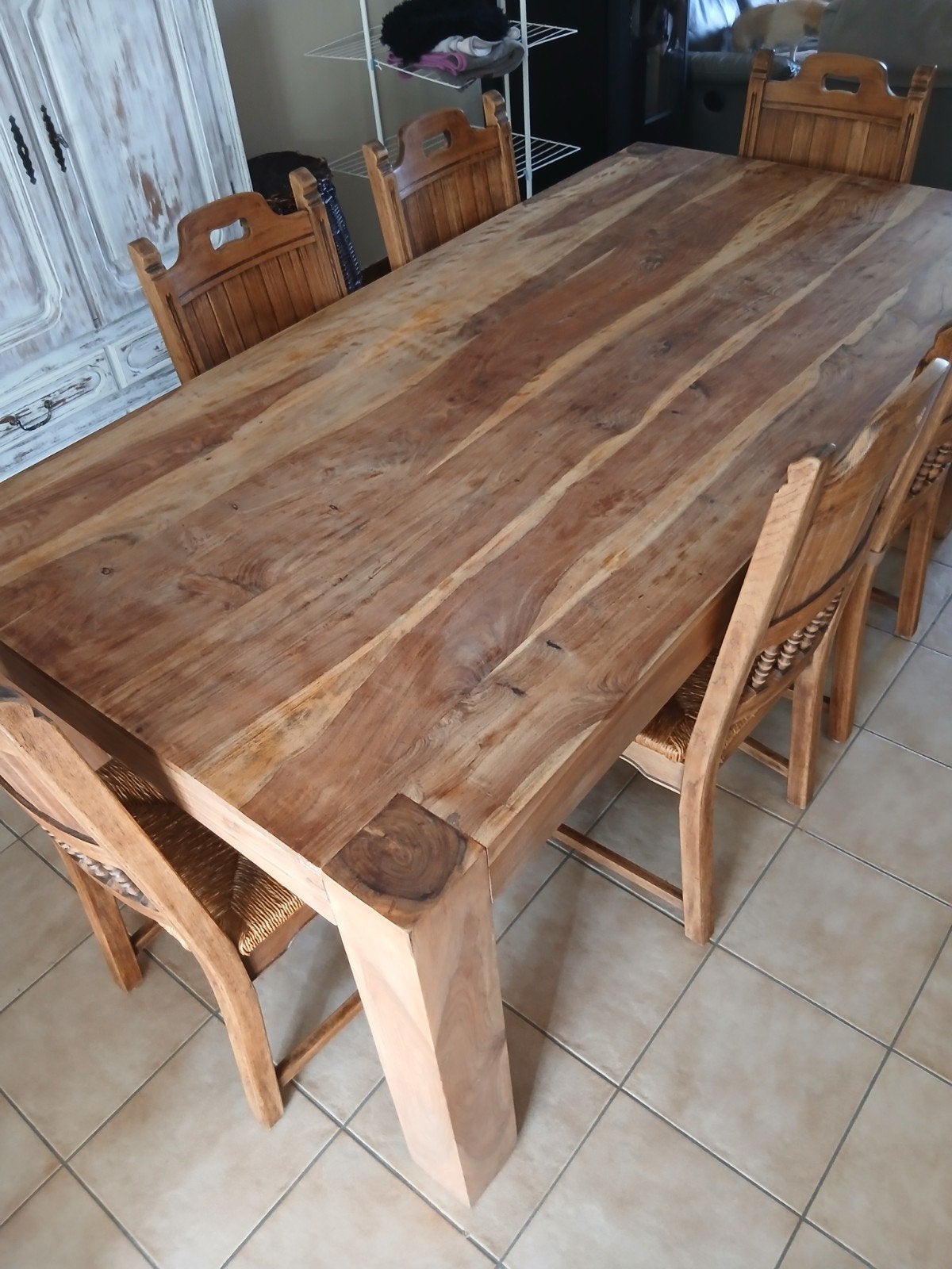 grote eettafel, Enlèvement