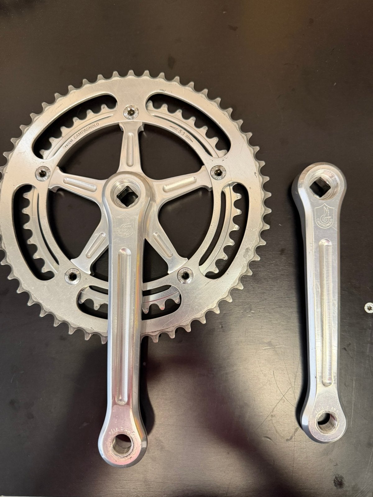 Campagnolo nuovo record crankstel, Ophalen