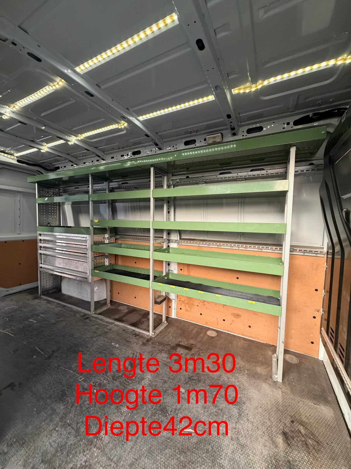 Bestelwagen inrichting, Verzenden