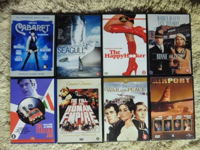 Filmklassiekers 50s-60s-70s-80s-90s  1+1 Actie, Cd's en Dvd's, Engels, Nederlands, Overige genres, Ophalen of Verzenden