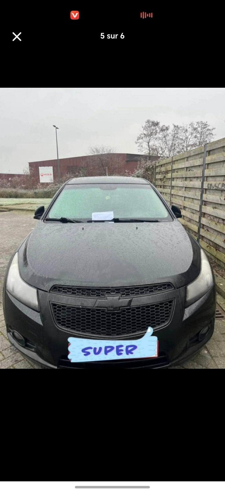 CHEVROLET CRUZE la 2011, Autos, Achat, 750 kg, Boîte manuelle, 5 portes