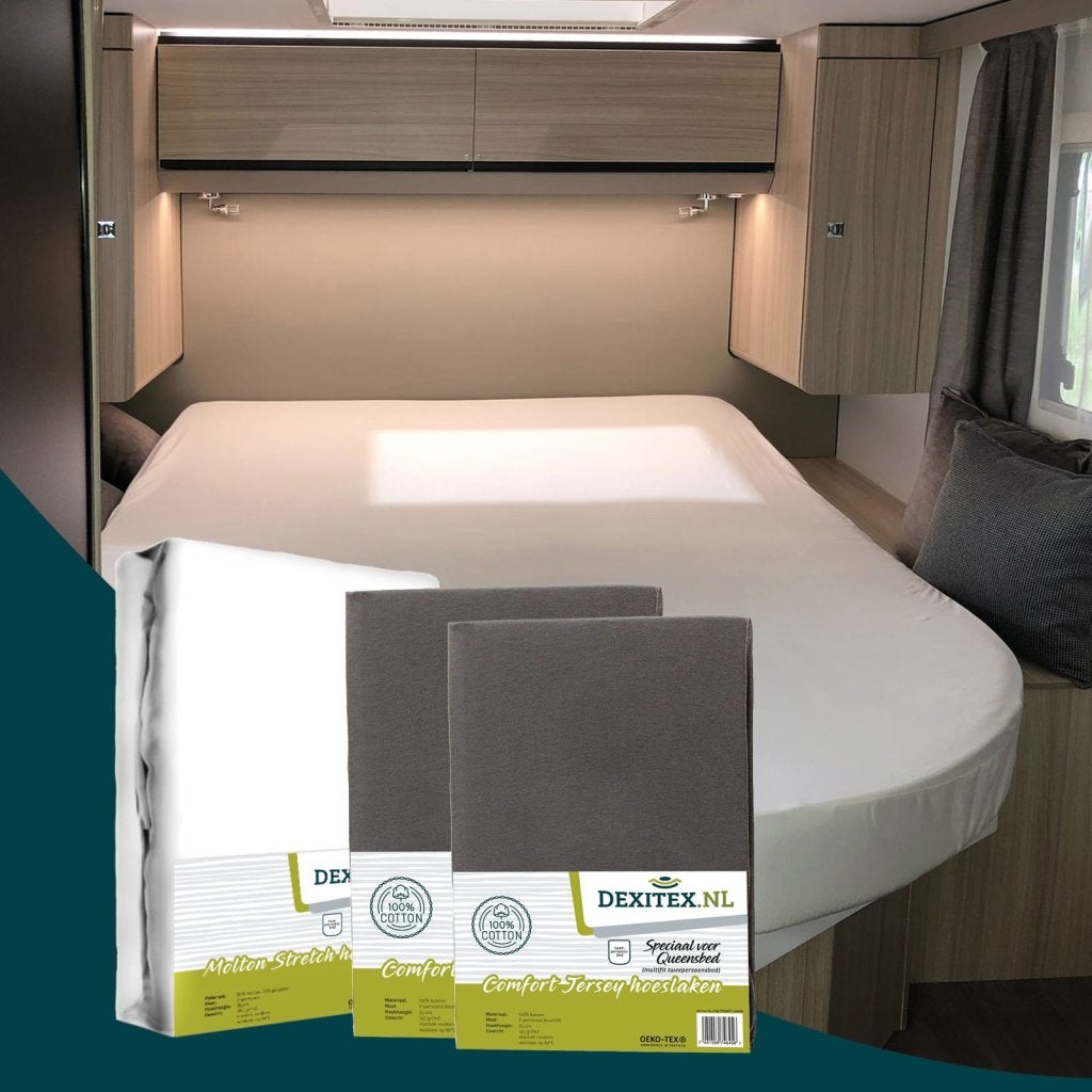 Textielpakket Queensbed/Eilandbed - 1 molton met 2 jersey