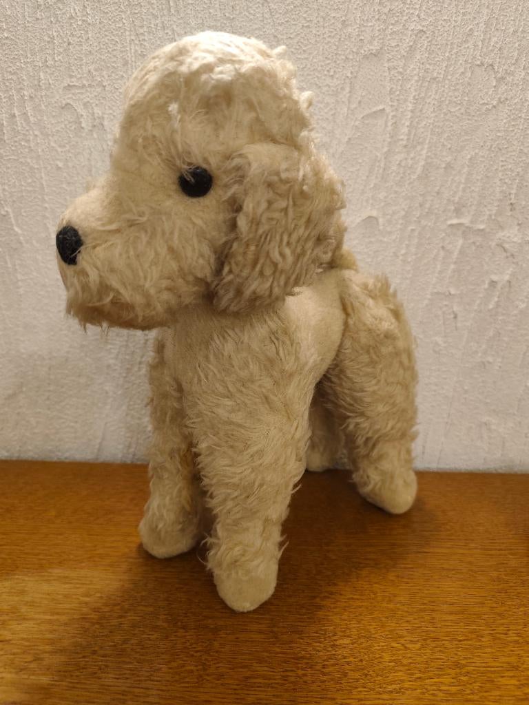 01  (très) vieux caniche vintage, Enlèvement ou Envoi, Utilisé, Chien ou Chat, Statue ou Figurine