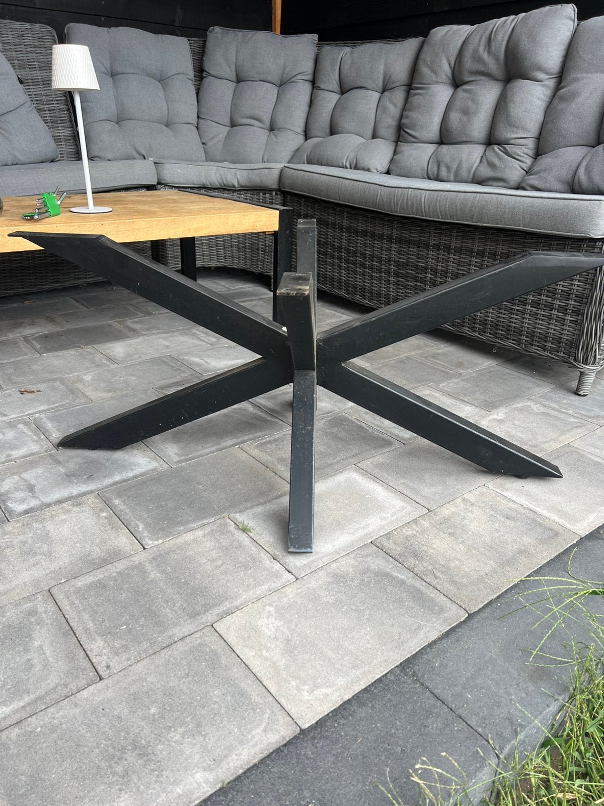 X poot voor salon tafel te maken, Ophalen, Gebruikt, Metaal