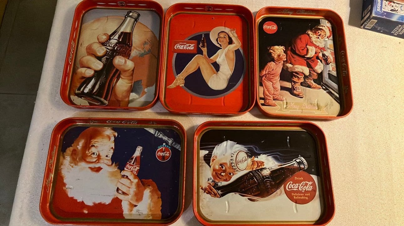 Dienbladen Coca Cola, Ophalen of Verzenden, Gebruikt