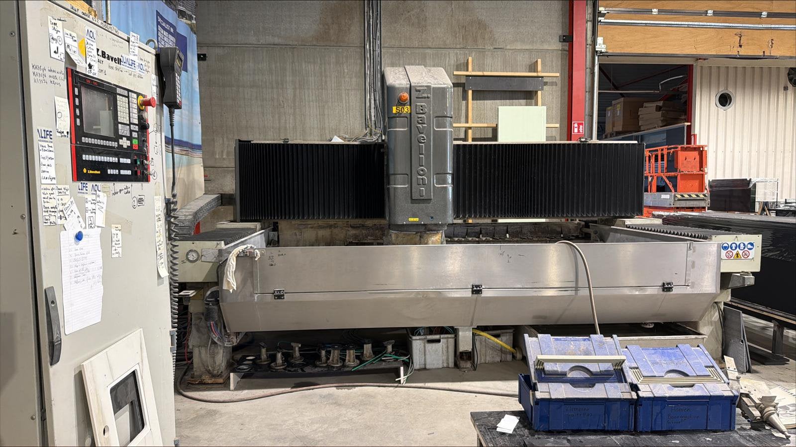 Glas en steen cnc machine bavelloni egar 250, Ophalen, Gebruikt, Elektrisch, Overige soorten