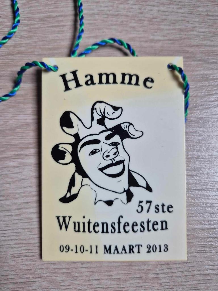 Carnaval medaille Hamme Wuitensfeesten 2013, Enlèvement ou Envoi