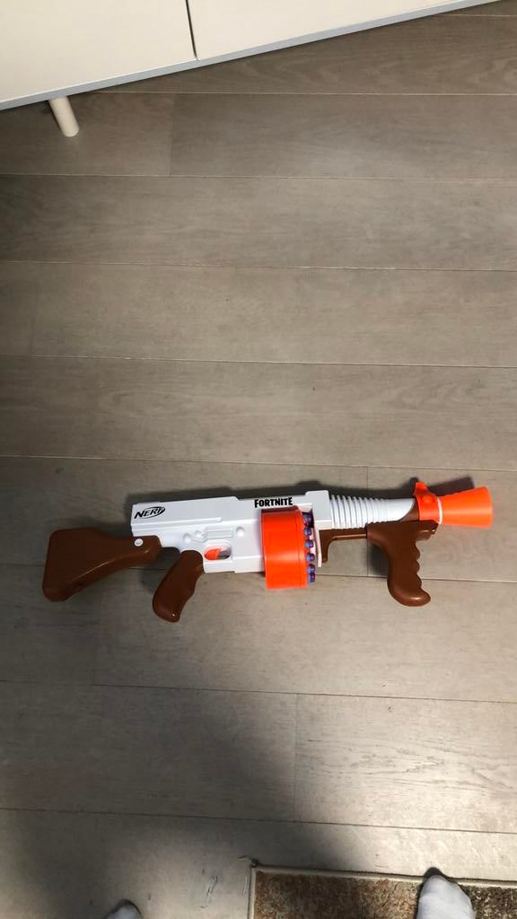 Nerf fortnite minigun, Enlèvement, Utilisé