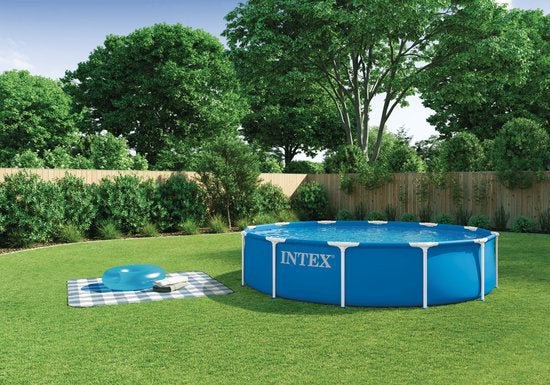 Stevig Intex Metal Frame Pool Set met metalen frame d366 cm, Tuin en Terras, Zwembaden, Zo goed als nieuw, Ophalen
