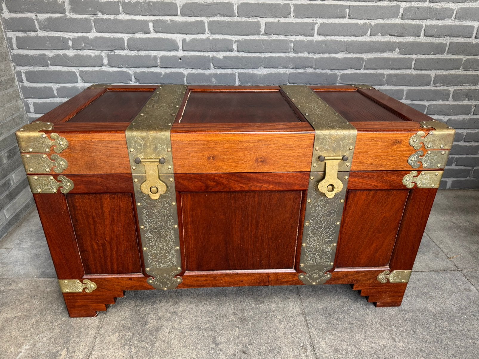 Oosterse Kamferkist Dekenkist Kist Palissander, Enlèvement, Utilisé, Autres essences de bois
