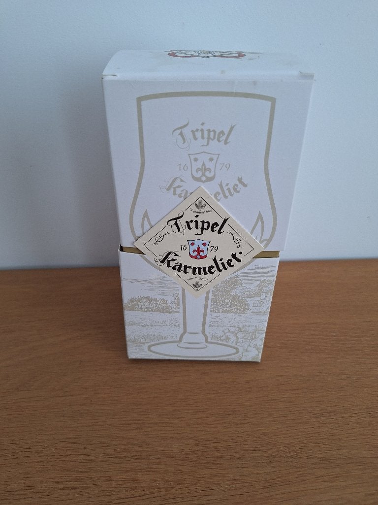 Glas tripel karmeliet + bijpassend doosje, Enlèvement, Neuf