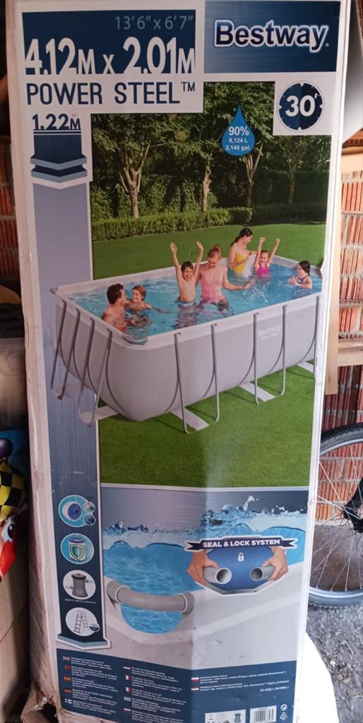 Zwembad 4,12 m x 2,01 m
Hoogte: 1,22 m, Tuin en Terras, Ophalen